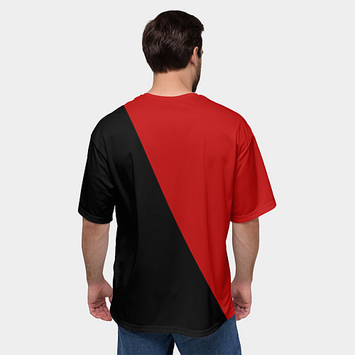 Мужская футболка оверсайз Chicago Bulls NBA / 3D-принт – фото 4