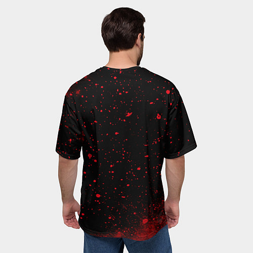 Мужская футболка оверсайз Надпись: сила в правде, а правда в том, что перед / 3D-принт – фото 4