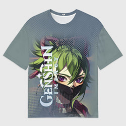 Футболка оверсайз мужская Синобу-электро персонаж, цвет: 3D-принт