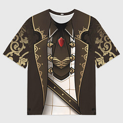 Футболка оверсайз мужская КОСТЮМ ДИЛЮКА - DILUC PYRO, цвет: 3D-принт