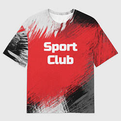 Мужская футболка оверсайз Sport Club Спортивный клуб