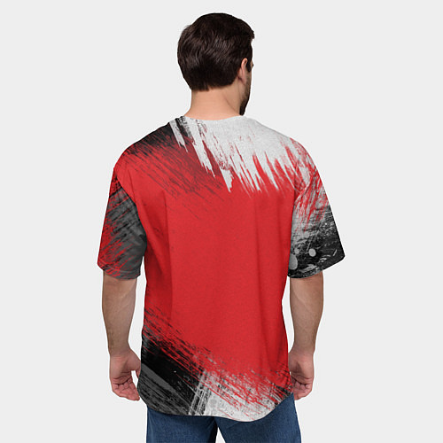 Мужская футболка оверсайз Sport Club Спортивный клуб / 3D-принт – фото 4