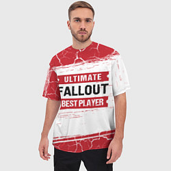 Футболка оверсайз мужская Fallout: красные таблички Best Player и Ultimate, цвет: 3D-принт — фото 2