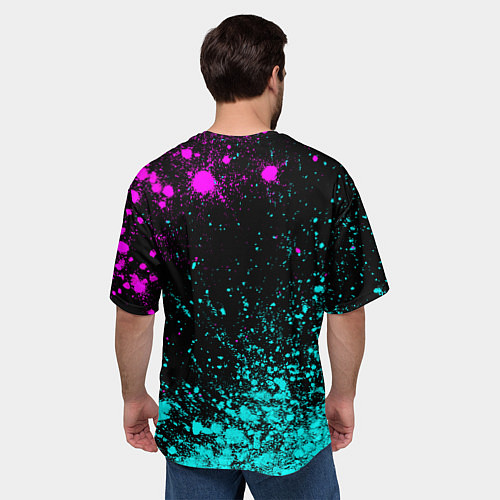 Мужская футболка оверсайз Кирилл Россия / 3D-принт – фото 4
