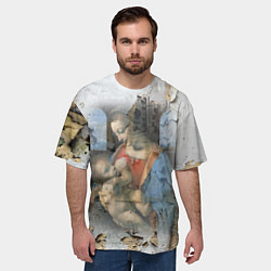 Футболка оверсайз мужская Мадонна Литта Леонардо да Винчи Post-art, цвет: 3D-принт — фото 2