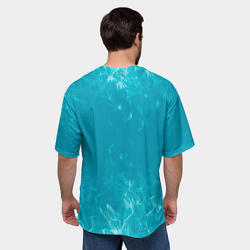 Мужская футболка оверсайз Южный Парк - пламя / 3D-принт – фото 4