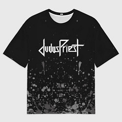 Мужская футболка оверсайз Judas Priest брызги