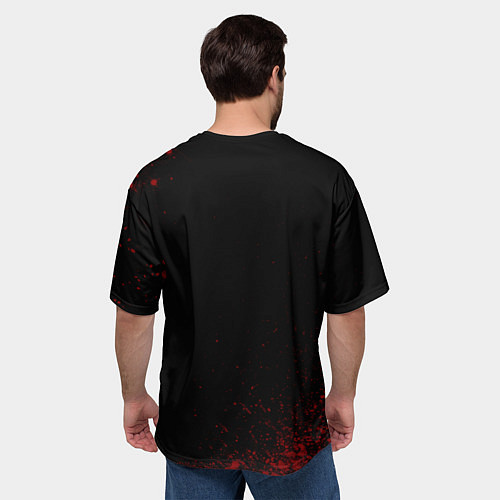 Мужская футболка оверсайз Надпись: сила в правде, а правда в том, что перед / 3D-принт – фото 4