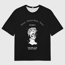 Футболка оверсайз мужская Daemon Spirit Black - Artwork, цвет: 3D-принт