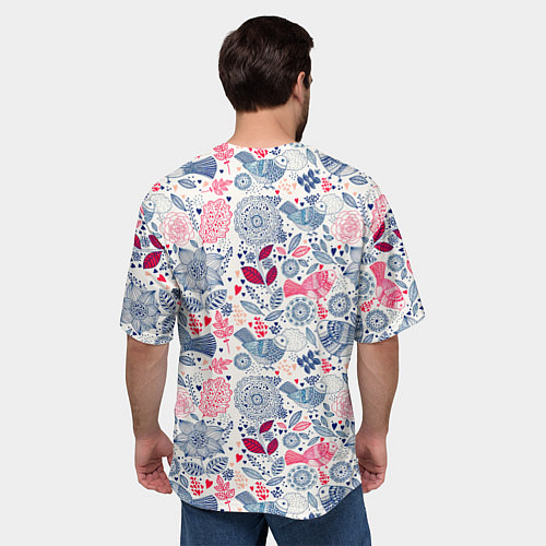 Мужская футболка оверсайз THE BIRDS HAVE ARRIVED / 3D-принт – фото 4