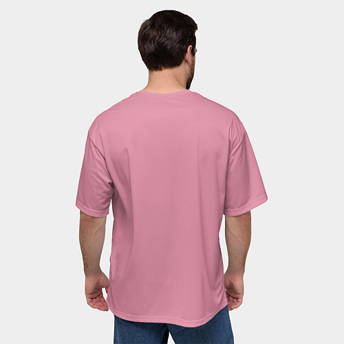 Мужская футболка оверсайз Нежность сакуры / 3D-принт – фото 4