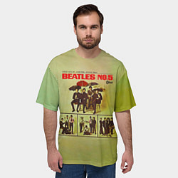 Футболка оверсайз мужская Beatles N0 5, цвет: 3D-принт — фото 2