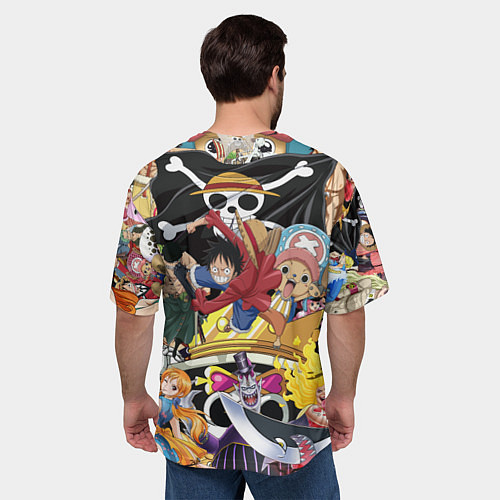 Мужская футболка оверсайз One Pieceгерои / 3D-принт – фото 4