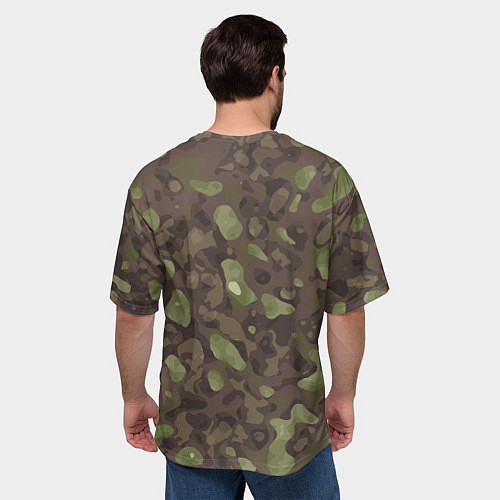 Мужская футболка оверсайз Камуфляж Multicam / 3D-принт – фото 4