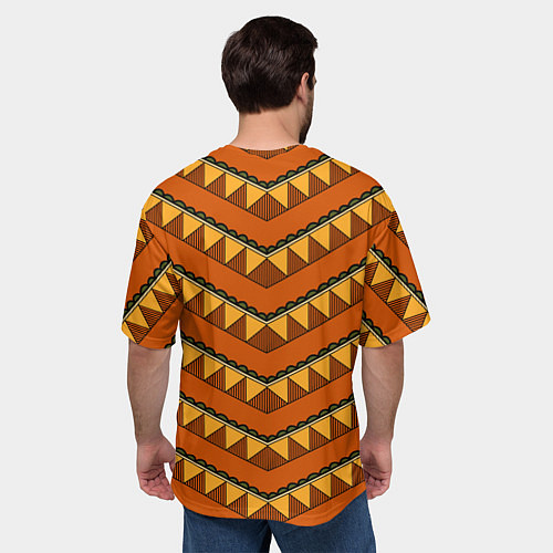 Мужская футболка оверсайз Polynesian tiki ANGRY / 3D-принт – фото 4