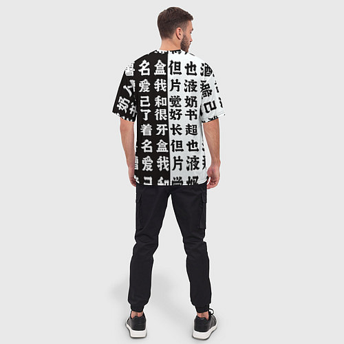 Мужская футболка оверсайз Цубаса Ханэкава - monogatari series / 3D-принт – фото 4