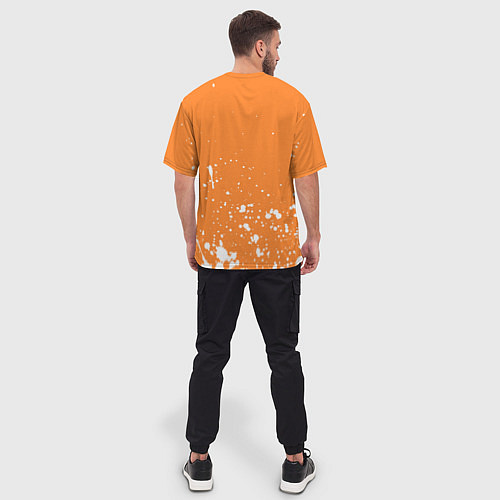 Мужская футболка оверсайз GONE Fludd - Брызги / 3D-принт – фото 4