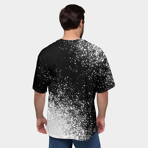 Мужская футболка оверсайз Геодезист из России и Герб Российской Федерации / 3D-принт – фото 4