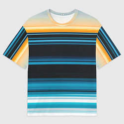 Футболка оверсайз мужская Градиент восход солнца, цвет: 3D-принт