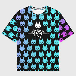 Футболка оверсайз мужская Stray Киберпанк, цвет: 3D-принт