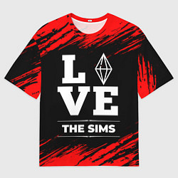 Мужская футболка оверсайз The Sims Love Классика