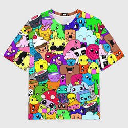 Футболка оверсайз мужская Монстрики Nastiprazdnik, цвет: 3D-принт