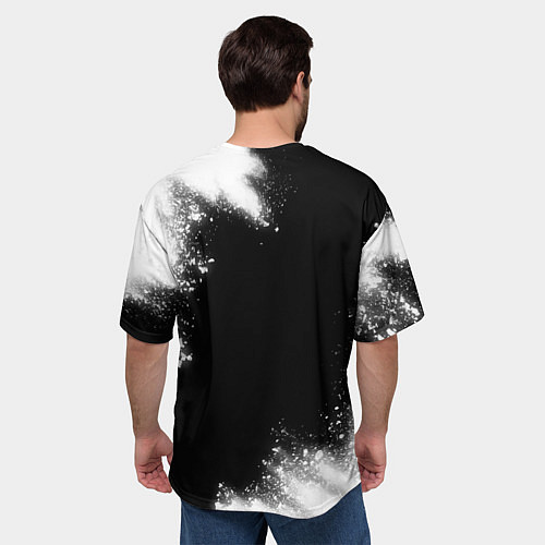 Мужская футболка оверсайз Журналист из России и Герб РФ / 3D-принт – фото 4