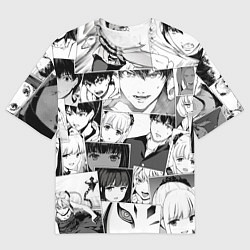 Футболка оверсайз мужская Игра Дарвина паттерн, цвет: 3D-принт