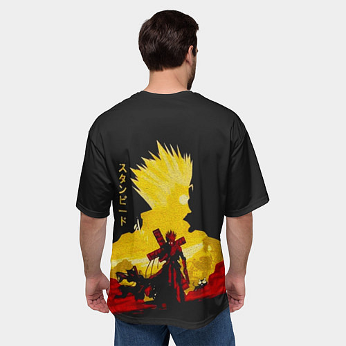 Мужская футболка оверсайз Триган гуманоидный тайфун / 3D-принт – фото 4