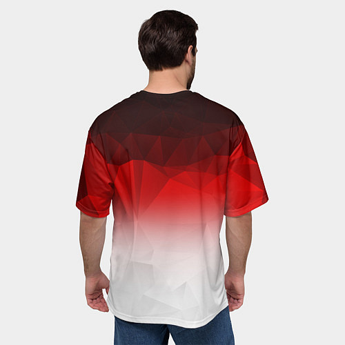 Мужская футболка оверсайз Капоэйра на одной руке / 3D-принт – фото 4