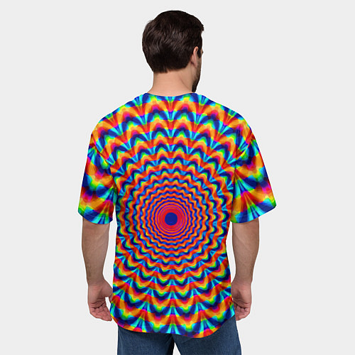 Мужская футболка оверсайз Психоделика - античная иллюзия / 3D-принт – фото 4