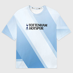 Футболка оверсайз мужская Tottenham hotspur Голубые полосы, цвет: 3D-принт