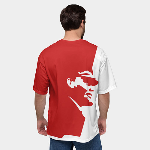 Мужская футболка оверсайз СССР Владимир Ильич Ленин / 3D-принт – фото 4