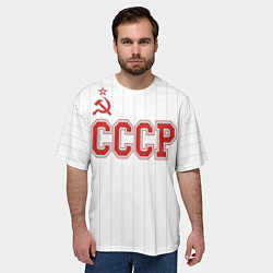 Футболка оверсайз мужская СССР - Союз Советских Социалистических Республик, цвет: 3D-принт — фото 2
