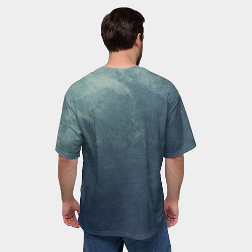 Мужская футболка оверсайз Beautiful Peacock / 3D-принт – фото 4