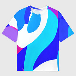 Футболка оверсайз мужская Яркая авангардная абстракция, цвет: 3D-принт
