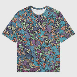 Мужская футболка оверсайз Галлюциногенные узоры