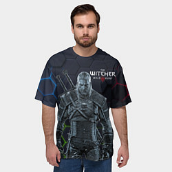 Футболка оверсайз мужская The witcher!, цвет: 3D-принт — фото 2