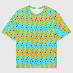 Мужская футболка оверсайз Ути ути-пути Голубой