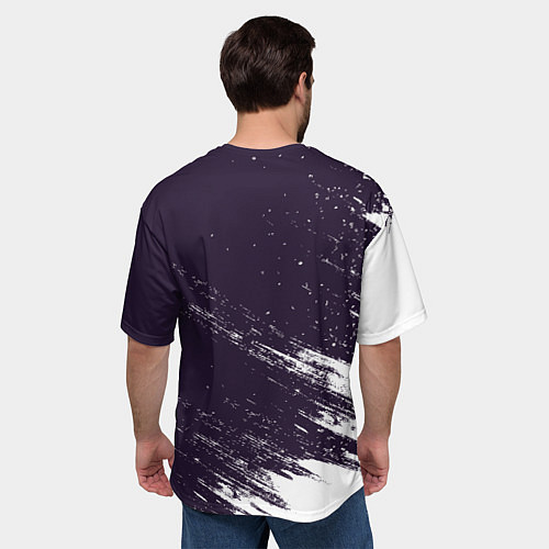 Мужская футболка оверсайз Слава космонавт отдыхает на Луне / 3D-принт – фото 4