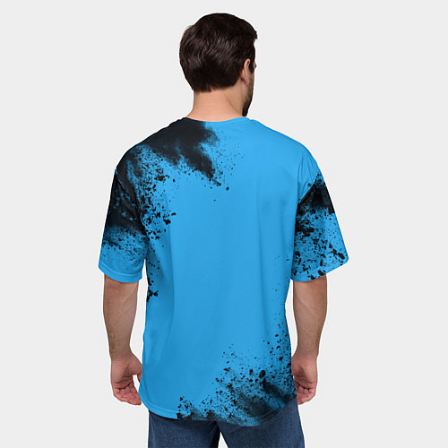 Мужская футболка оверсайз Андрей космонавт футболист / 3D-принт – фото 4