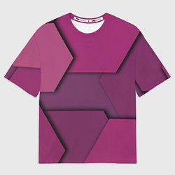 Футболка оверсайз мужская Геометрические фигуры в движении, цвет: 3D-принт