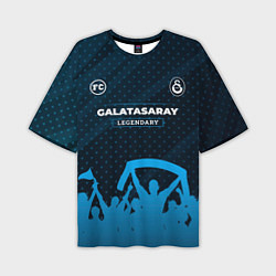 Футболка оверсайз мужская Galatasaray legendary форма фанатов, цвет: 3D-принт