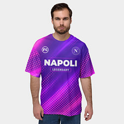 Футболка оверсайз мужская Napoli legendary sport grunge, цвет: 3D-принт — фото 2
