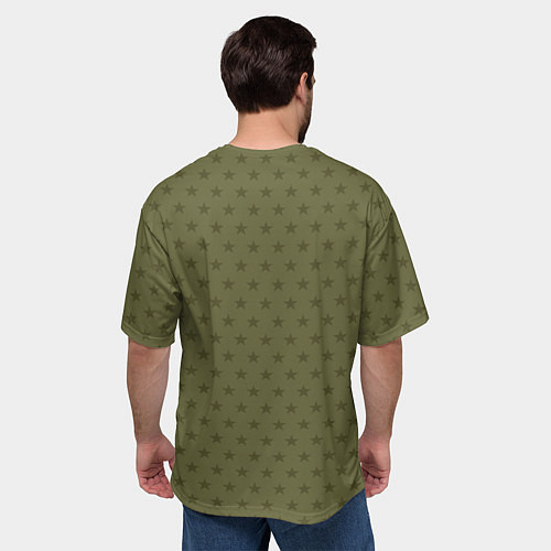 Мужская футболка оверсайз Пацанчик с битой / 3D-принт – фото 4