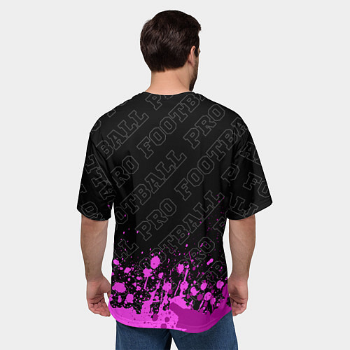 Мужская футболка оверсайз AC Milan pro football: символ сверху / 3D-принт – фото 4