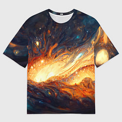 Мужская футболка оверсайз Центр вселенной - Абстракция