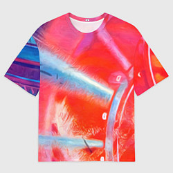 Мужская футболка оверсайз Механизм в цвете