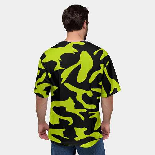 Мужская футболка оверсайз Семья шпиона Black&Yellow / 3D-принт – фото 4
