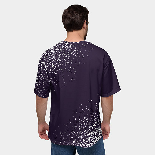 Мужская футболка оверсайз Эдуард космонавт отдыхает на Луне / 3D-принт – фото 4